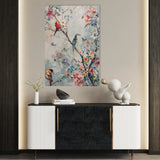 Floral 914 Canvas Art 18" x 24" / 45 x 60 cm / Black