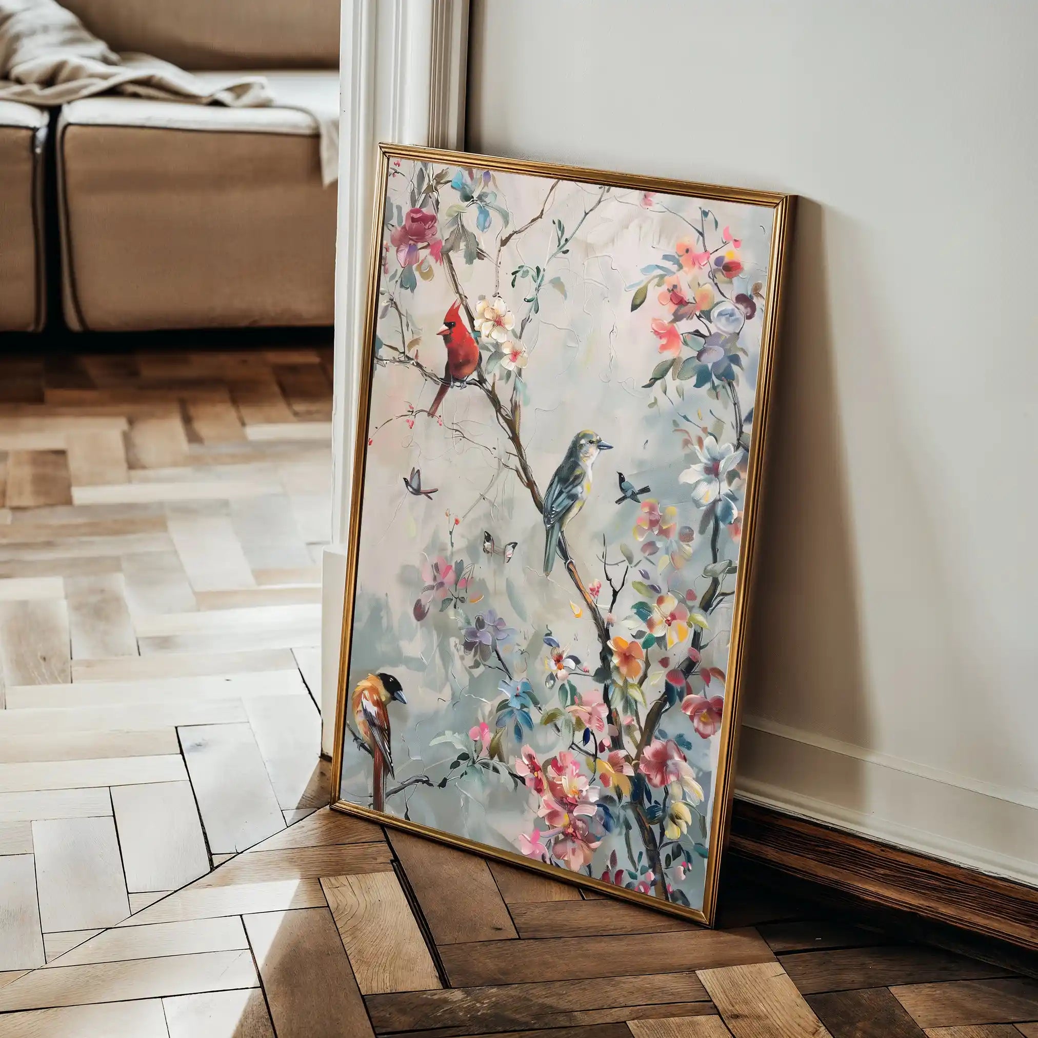 Floral 914 Canvas Art 60 x 40 cm / Black