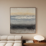 Abstract 915 Canvas Art 16" x 16" / 40 x 40 cm / Black