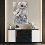 Floral 916 Canvas Art 18" x 24" / 45 x 60 cm / Black