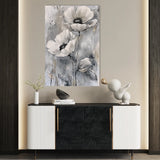 Floral 916 Canvas Art 18" x 24" / 45 x 60 cm / Black