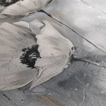 Floral 916 Canvas Art 60 x 40 cm / Black