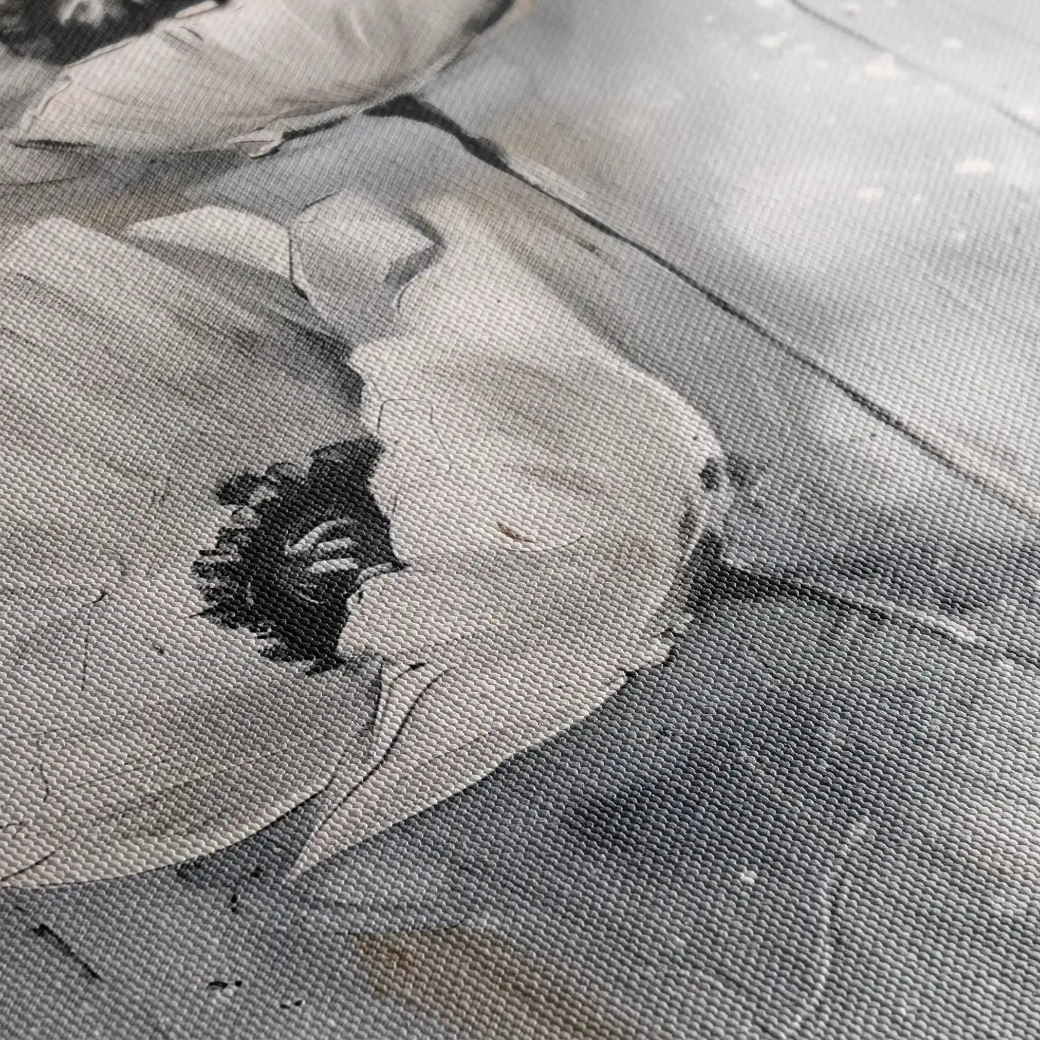 Floral 916 Canvas Art 60 x 40 cm / Black