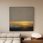 Abstract 917 Canvas Art 16" x 16" / 40 x 40 cm / Black