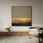 Abstract 917 Canvas Art 16" x 16" / 40 x 40 cm / Black