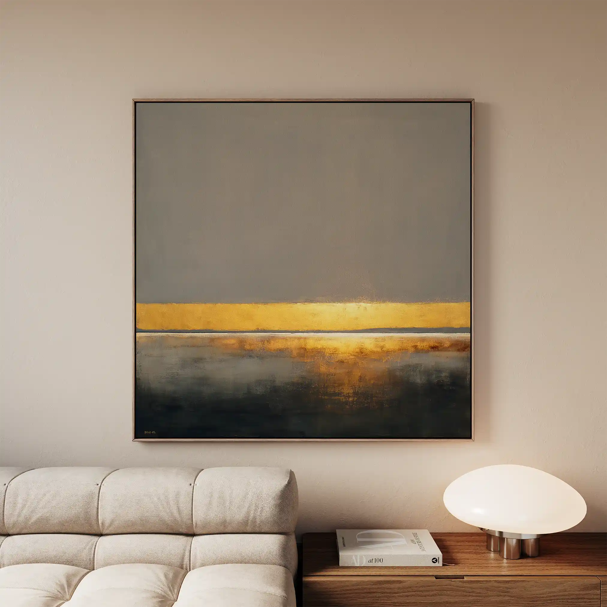 Abstract 917 Canvas Art 60 x 60 cm / Black