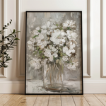 Floral 917 Canvas Art 18" x 24" / 45 x 60 cm / Black