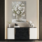 Floral 917 Canvas Art 18" x 24" / 45 x 60 cm / Black
