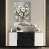 Floral 917 Canvas Art 18" x 24" / 45 x 60 cm / Black