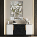 Floral 917 Canvas Art 60 x 40 cm / Black