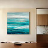 Abstract 918 Canvas Art 16" x 16" / 40 x 40 cm / Black