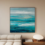 Abstract 918 Canvas Art 16" x 16" / 40 x 40 cm / Black