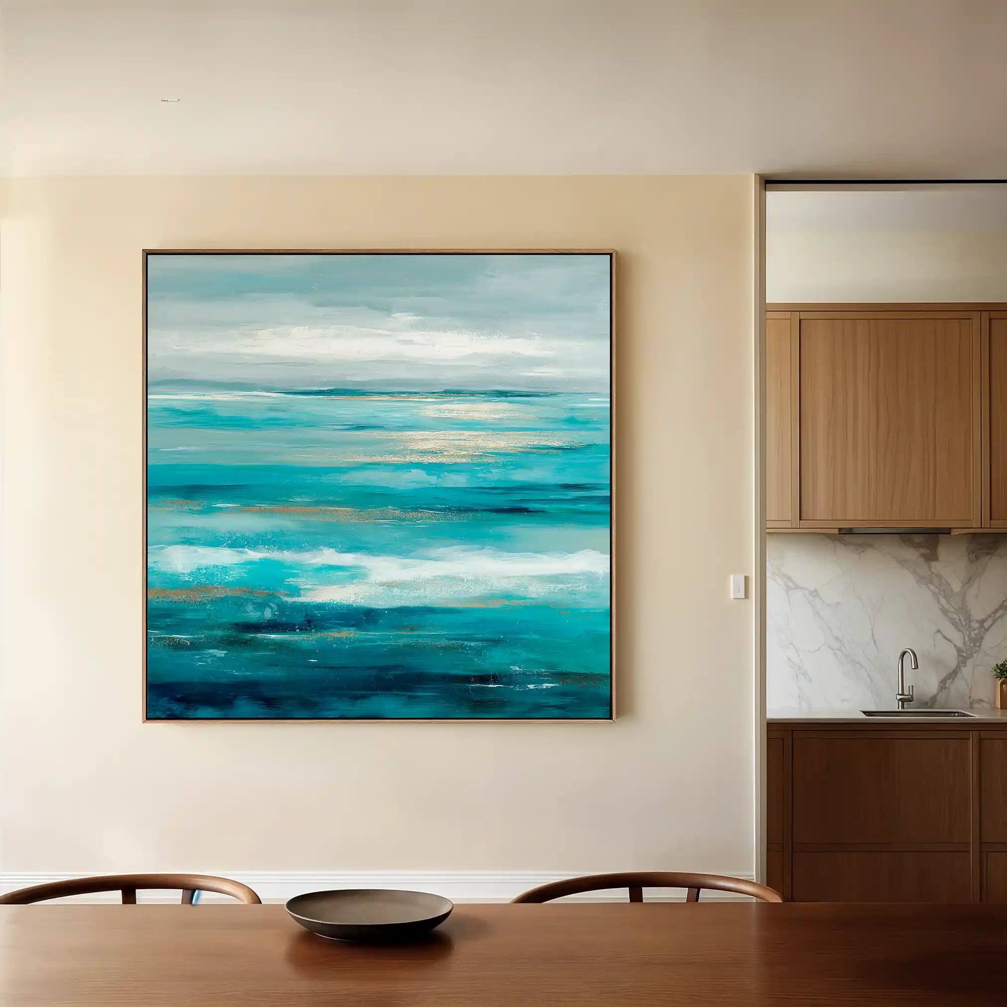 Abstract 918 Canvas Art 60 x 60 cm / Black