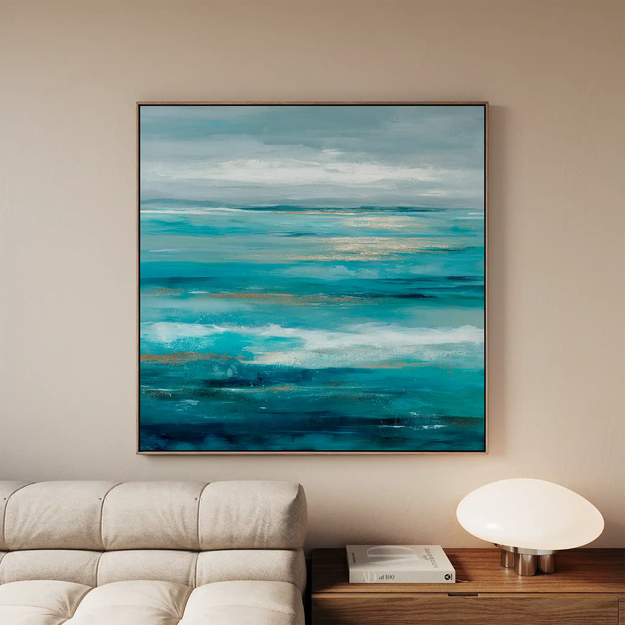 Abstract 918 Canvas Art 60 x 60 cm / Black