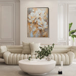 Floral 918 Canvas Art 18" x 24" / 45 x 60 cm / Black