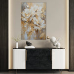 Floral 918 Canvas Art 18" x 24" / 45 x 60 cm / Black