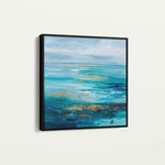 Abstract 919 Canvas Art 16" x 16" / 40 x 40 cm / Black