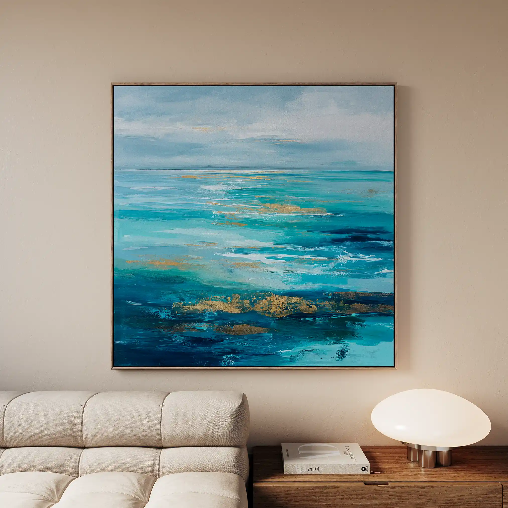 Abstract 919 Canvas Art 60 x 60 cm / Black