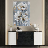 Floral 919 Canvas Art 18" x 24" / 45 x 60 cm / Black