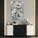 Floral 919 Canvas Art 60 x 40 cm / Black