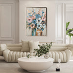 Floral 920 Canvas Art 18" x 24" / 45 x 60 cm / Black