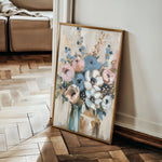 Floral 920 Canvas Art 18" x 24" / 45 x 60 cm / Black