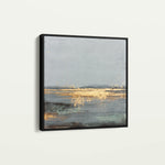Abstract 921 Canvas Art 16" x 16" / 40 x 40 cm / Black