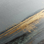 Abstract 921 Canvas Art 16" x 16" / 40 x 40 cm / Black
