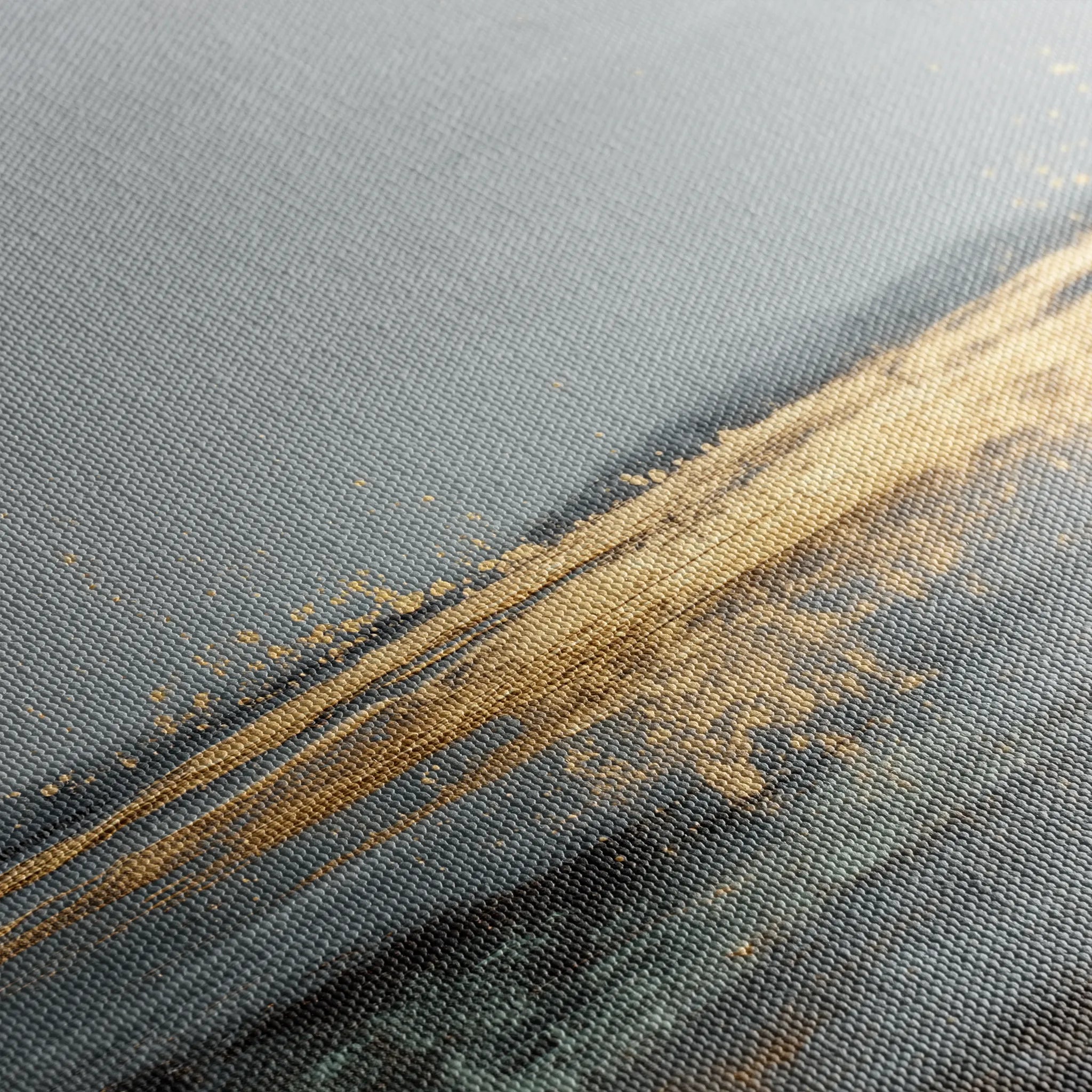 Abstract 921 Canvas Art 16" x 16" / 40 x 40 cm / Black