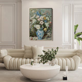 Floral 921 Canvas Art 18" x 24" / 45 x 60 cm / Black