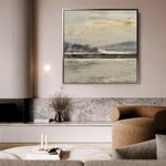 Abstract 922 Canvas Art 16" x 16" / 40 x 40 cm / Black