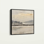 Abstract 922 Canvas Art 16" x 16" / 40 x 40 cm / Black