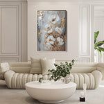 Floral 922 Canvas Art 18" x 24" / 45 x 60 cm / Black