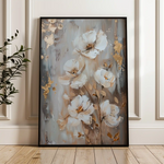Floral 922 Canvas Art 60 x 40 cm / Black