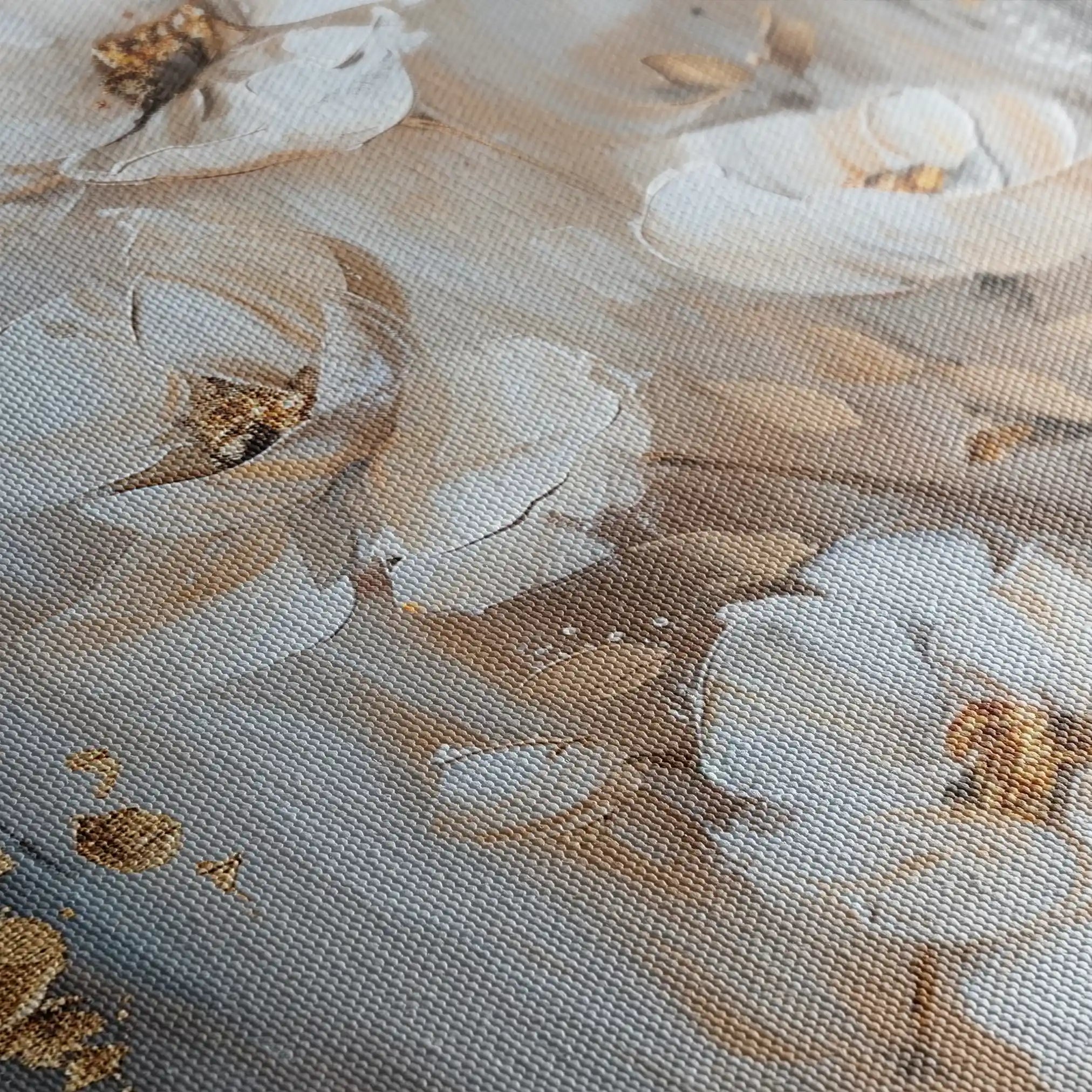 Floral 922 Canvas Art 60 x 40 cm / Black