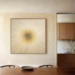 Abstract 923 Canvas Art 16" x 16" / 40 x 40 cm / Black