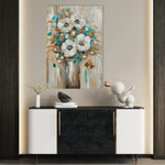 Floral 924 Canvas Art 18" x 24" / 45 x 60 cm / Black
