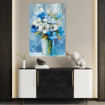 Floral 925 Canvas Art 18" x 24" / 45 x 60 cm / Black