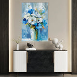 Floral 925 Canvas Art 18" x 24" / 45 x 60 cm / Black