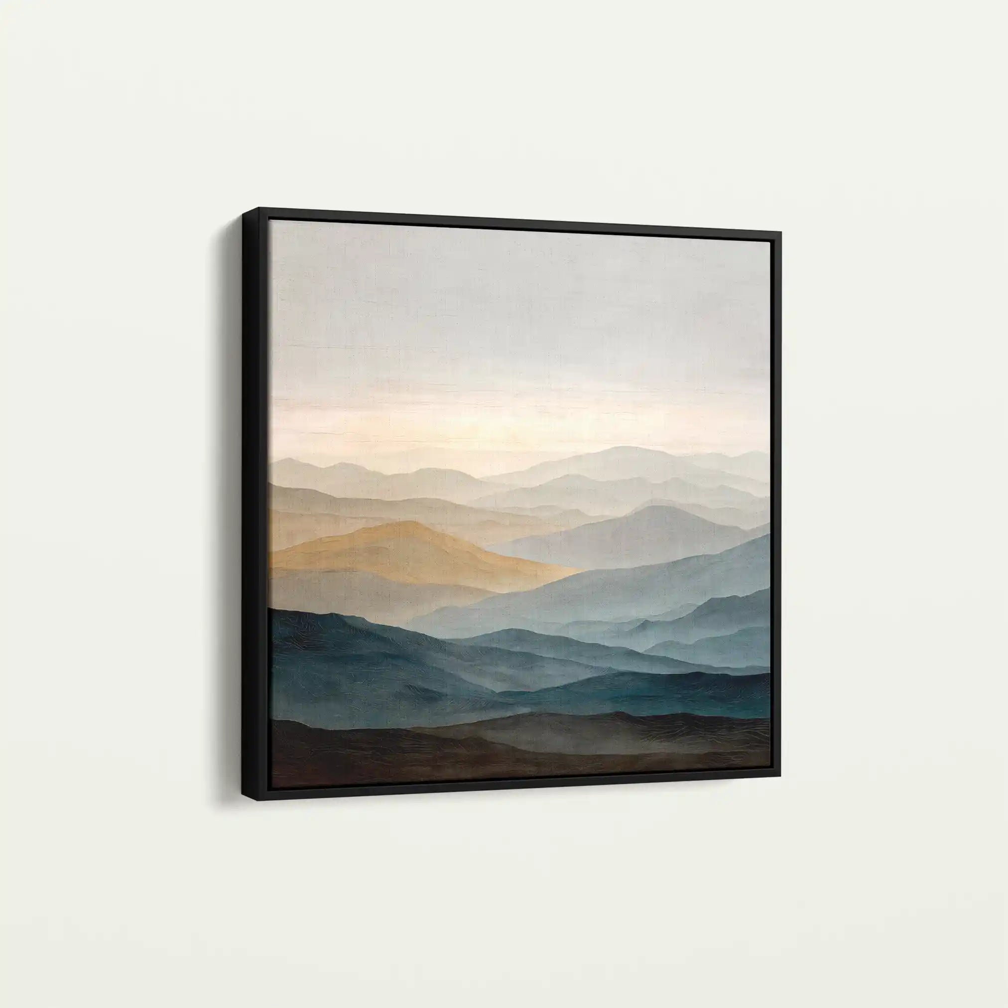 Abstract 926 Canvas Art 16" x 16" / 40 x 40 cm / Black