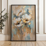 Floral 926 Canvas Art 18" x 24" / 45 x 60 cm / Black