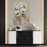 Floral 926 Canvas Art 18" x 24" / 45 x 60 cm / Black