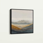 Abstract 927 Canvas Art 16" x 16" / 40 x 40 cm / Black