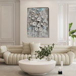 Floral 927 Canvas Art 18" x 24" / 45 x 60 cm / Black