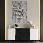 Floral 927 Canvas Art 18" x 24" / 45 x 60 cm / Black