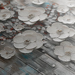 Floral 927 Canvas Art 18" x 24" / 45 x 60 cm / Black