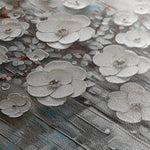 Floral 927 Canvas Art 60 x 40 cm / Black