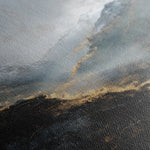 Abstract 928 Canvas Art 16" x 16" / 40 x 40 cm / Black