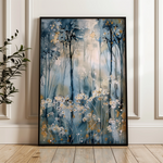 Floral 928 Canvas Art 18" x 24" / 45 x 60 cm / Black