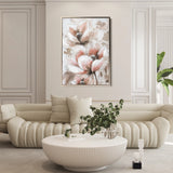 Floral 929 Canvas Art 18" x 24" / 45 x 60 cm / Black